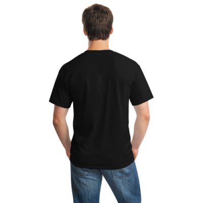 Gildan G500 Heavy Cotton T Shirt Custom T Shirts ACU PLUS   5000 Black Model Back 050911 400x400 